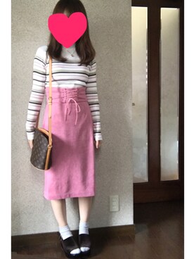 「ハイネックトップス」｜ate ➵♡さん（レディース・155cm）の秋コーディネート