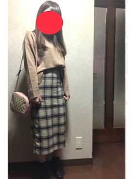 「ジーユーコーデ」｜「アイテム（ブルゾン）」を使った、ate ➵♡さん（レディース・155cm）の冬コーディネート