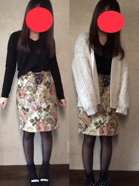「カシミヤタッチ」｜ate ➵♡さん（レディース・155cm）の春コーディネート
