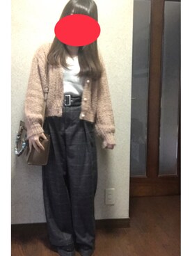「UNIQLO（ユニクロ）のメリノブレンドベルスリーブセーター（長袖）（ニット/セーター）」を使った、ate ➵♡さん（レディース・155cm）の春コーディネート