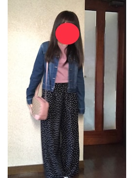 「dazzlin（ダズリン）のアイテム（デニムジャケット）」を使った、ate ➵♡さん（レディース・155cm）の春コーディネート