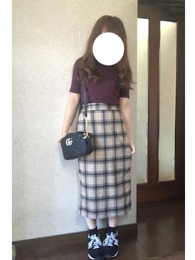 「歩きやすさ重視」｜ate ➵♡さん（レディース・155cm）の秋コーディネート