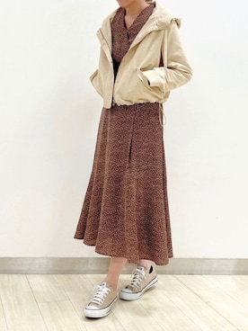 「tocco closet（トッコ　クローゼット）のアイテム（マウンテンパーカー）」を使った、tocco_kudoさん（レディース・165cm）の秋コーディネート