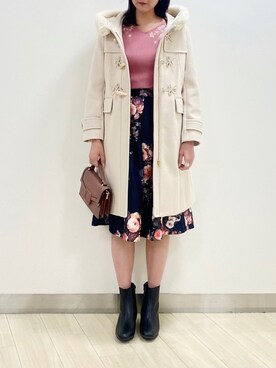 「tocco closet（トッコ　クローゼット）のアイテム（ダッフルコート）」を使った、tocco_kudoさん（レディース・165cm）の秋コーディネート