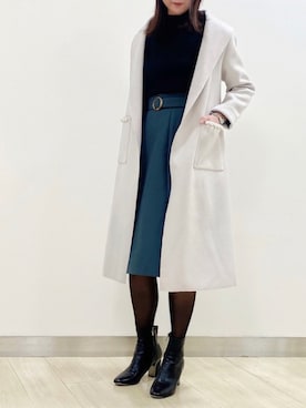 「tocco closet（トッコ　クローゼット）のアイテム（その他アウター）」を使った、tocco_kudoさん（レディース・165cm）の秋コーディネート