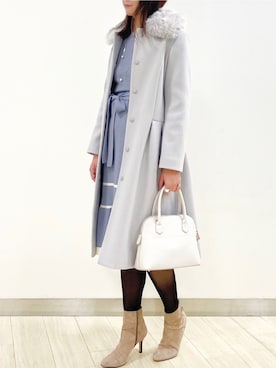 「tocco closet（トッコ　クローゼット）のアイテム（その他アウター）」を使った、tocco_kudoさん（レディース・165cm）の秋コーディネート