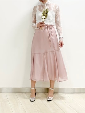 「光沢スカート」｜tocco_kudoさん（レディース・165cm）の春コーディネート