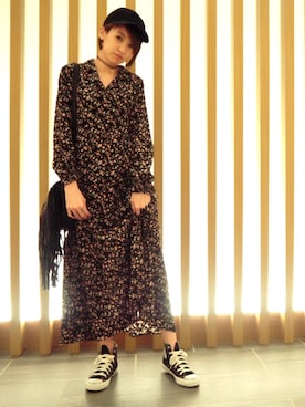 「Kai Lani（カイラニ）のアイテム」を使った、南明奈さん（レディース・160cm）の冬コーディネート