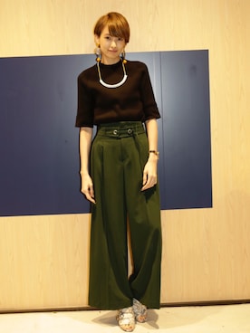 南明奈さん（レディース・160cm）の秋コーディネート