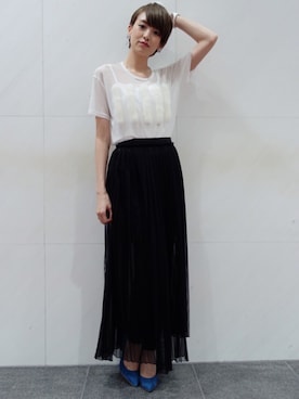 「carnet（カルネ）のアイテム」を使った、南明奈さん（レディース・160cm）の秋コーディネート