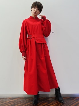 「アイテム（ワンピース/ドレス）」を使った、南明奈さん（レディース・162cm・20代）の冬コーディネート