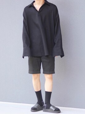 「ADER error（アーダーエラー）のアイテム（レッグウェア）」を使った、Takumaさん（メンズ・168cm）の夏コーディネート