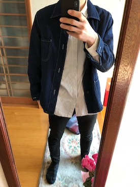 「Paul Smith（ポールスミス）のアイテム（カバーオール）」を使った、かずさん（メンズ・175cm）の春コーディネート