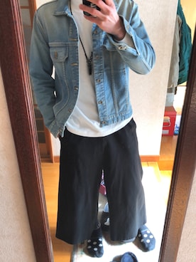 「Paul Smith（ポールスミス）のアイテム（デニムジャケット）」を使った、かずさん（メンズ・175cm）の冬コーディネート
