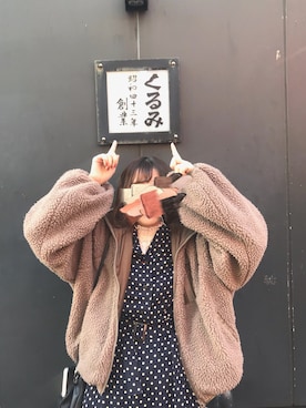 「アイテム（ブルゾン）」を使った、くさん（レディース・155cm・10代）の冬コーディネート