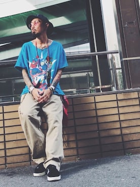 「RANDOLPH（ランドルフ）のアイテム」を使った、TERRYさん（メンズ・172cm）の夏コーディネート