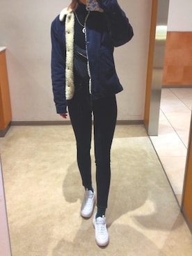 「GYDA（ジェイダ）のアイテム」を使った、 aoさん（レディース・167cm）の冬コーディネート