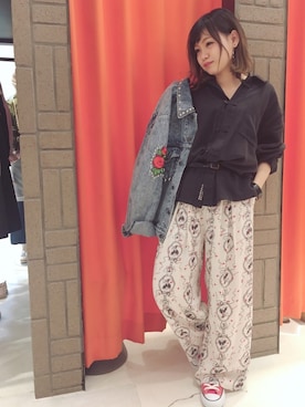 「RNA（アールエヌエー）のアイテム」を使った、まみたすさん（レディース・152cm）の春コーディネート