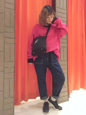「adidas（アディダス）のアイテム（スリッポン）」を使った、まみたすさん（レディース・152cm）の冬コーディネート
