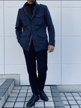 「BRILLA per il gusto（ブリッラペルイルグースト）のアイテム（ジャケット/アウター）」を使った、t.kiyomotoさん（メンズ・179cm）の冬コーディネート