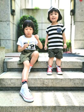 daughter&sonさん(キッズ・80cm)の夏コーディネート