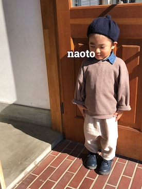 「ZARA KIDS」｜「アイテム（ハンチング/ベレー帽）」を使った、yunaotoさん（キッズ・100cm）の秋コーディネート
