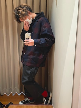 「RAGEBLUE（レイジブルー）のアイテム（財布/小物）」を使った、shshshshさん（メンズ・172cm）の冬コーディネート