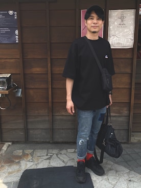 「travel」｜Steven Pengさん（メンズ・180cm）の春コーディネート