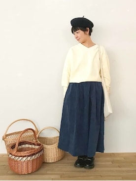 「Live in comfort（リブインコンフォート）のアイテム」を使った、リブイン_フェリシモさん（レディース・161cm）の秋コーディネート