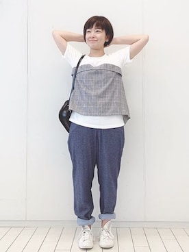 リブイン_フェリシモさん（レディース・150cm・30代）の春コーディネート