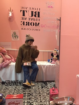 「STYLENANDA（スタイルナンダ）のアイテム」を使った、fumiさん（レディース・151cm）の冬コーディネート