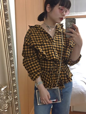 「Dior（ディオール）のアイテム（アクセサリー）」を使った、fumiさん（レディース・151cm）の春コーディネート