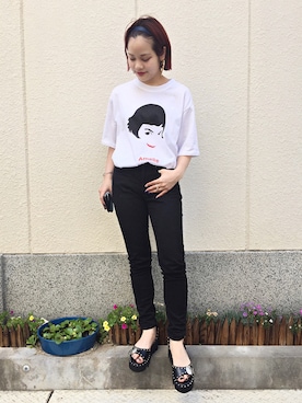 「PLST（プラステ）のアイテム」を使った、fumiさん（レディース・151cm）の夏コーディネート