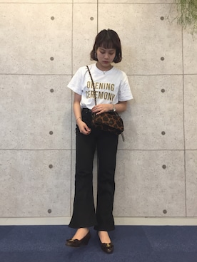 「OPENING CEREMONY（オープニングセレモニー）のアイテム」を使った、fumiさん（レディース・151cm）の夏コーディネート