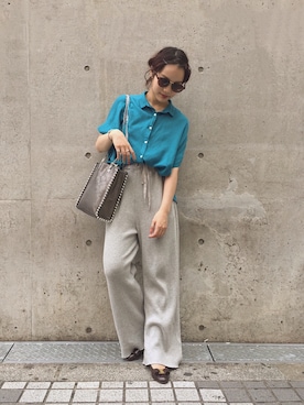 「TRANS CONTINENTS（トランスコンチネンツ）のアイテム」を使った、fumiさん（レディース・151cm）の秋コーディネート