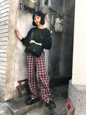 「KENZO（ケンゾー）のアイテム」を使った、fumiさん（レディース・151cm）の秋コーディネート