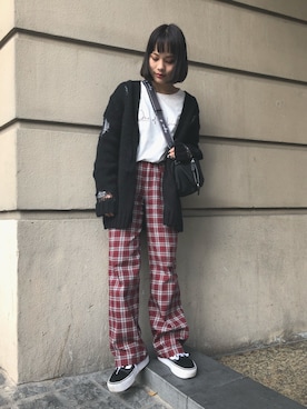 「agnes b.（アニエスベー）のアイテム（バッグ）」を使った、fumiさん（レディース・151cm）の秋コーディネート