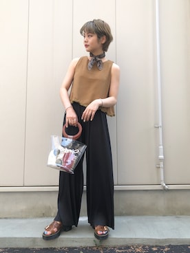 「fifth（フィフス）のアイテム」を使った、fumiさん（レディース・151cm）の夏コーディネート