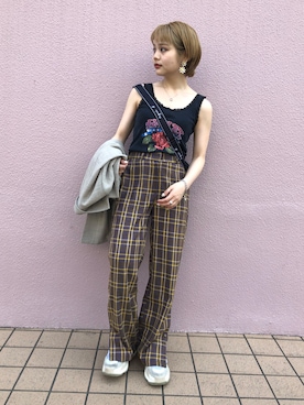 「agnes b.（アニエスベー）のアイテム（バッグ）」を使った、fumiさん（レディース・151cm）の秋コーディネート