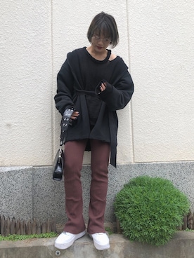 「PERVERZE（パーバーズ）のアイテム」を使った、fumiさん（レディース・151cm）の秋コーディネート