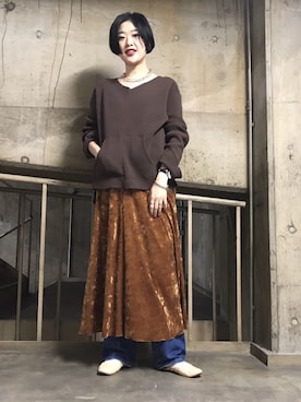 CHARLIEさん（レディース・163cm）の秋コーディネート