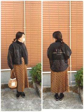 「LUCA/LADY LUCK LUCA（ルカ/レディラックルカ）のアイテム（ジャケット/アウター）」を使った、 mayuminさん（レディース・153cm）の冬コーディネート