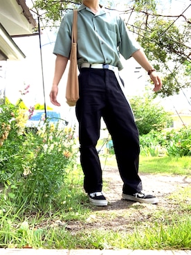 「アイテム（チノパンツ）」を使った、ちーさん（メンズ・170cm・20代）の夏コーディネート
