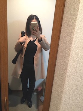 「m’s select（エムズセレクト）のアイテム（ジャケット/アウター）」を使った、ワインさん（レディース・156cm）の春コーディネート