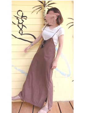 「ISOOK（アイスー）のアイテム（ワンピース/ドレス）」を使った、𝕐𝕦𝕜𝕚☃︎さん（レディース・154cm）の秋コーディネート