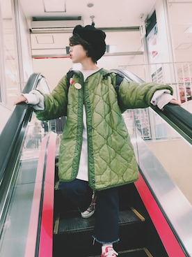 「キルティングコート」｜きな。さん（レディース・160cm）の秋コーディネート