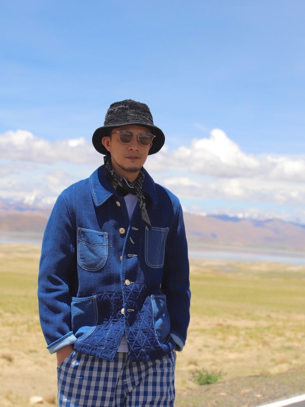 KAPITALのネックウォーマー/スヌードを使った人気ファッション