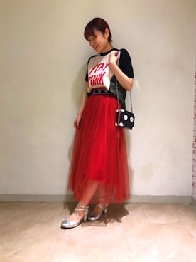 「アイテム（スカート、その他）」を使った、FURFUR ルミネエスト新宿店さん（レディース・160cm）の夏コーディネート