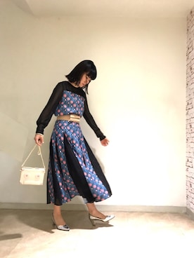 「アイテム（スカート、その他）」を使った、FURFUR ルミネエスト新宿店さん（レディース・162cm）の夏コーディネート