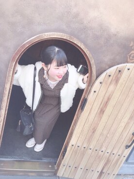「アイテム（ブルゾン）」を使った、narumiさん（レディース・154cm・10代）の冬コーディネート